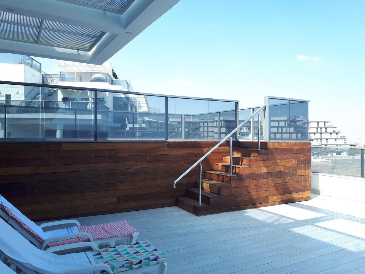 Stunning Penthouse With Sea Views And Private Heated Pool Appartement Eilat Buitenkant foto